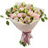 bouquet of lisianthuses carnations and alstroemerias. Santa Cruz